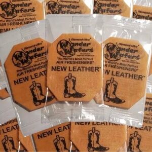 50 Diamond Supply Co. Wonder Wafers New Leather Air Freshener - Orange